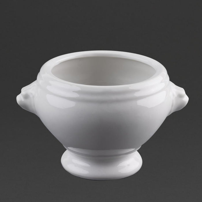 Olympia Whiteware Lion Head Soup Bowls 475ml/16.5oz (6 Pack) Olympia