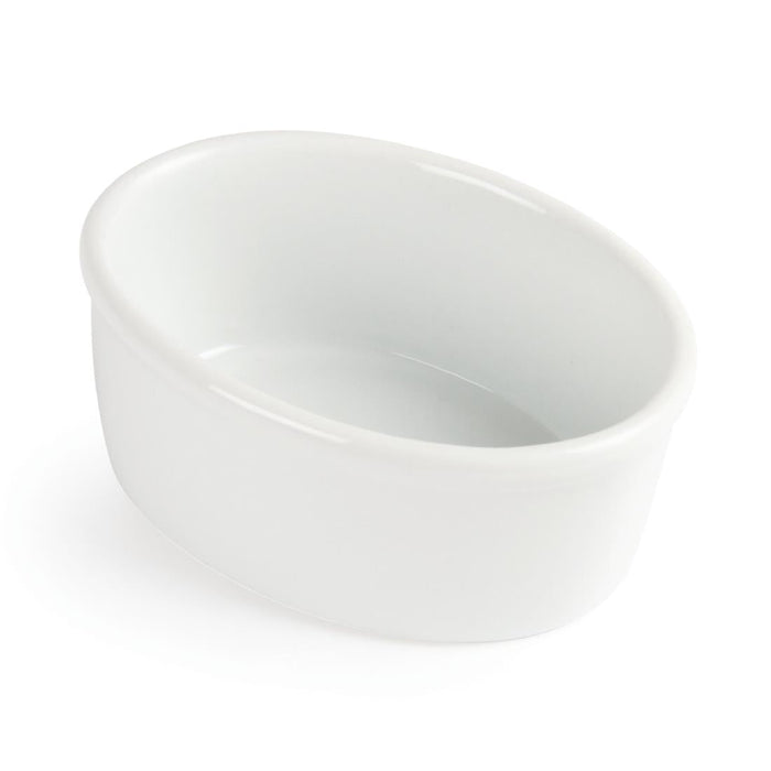 Olympia Whiteware Oval Ramekins 105mm (12 Pack) Olympia