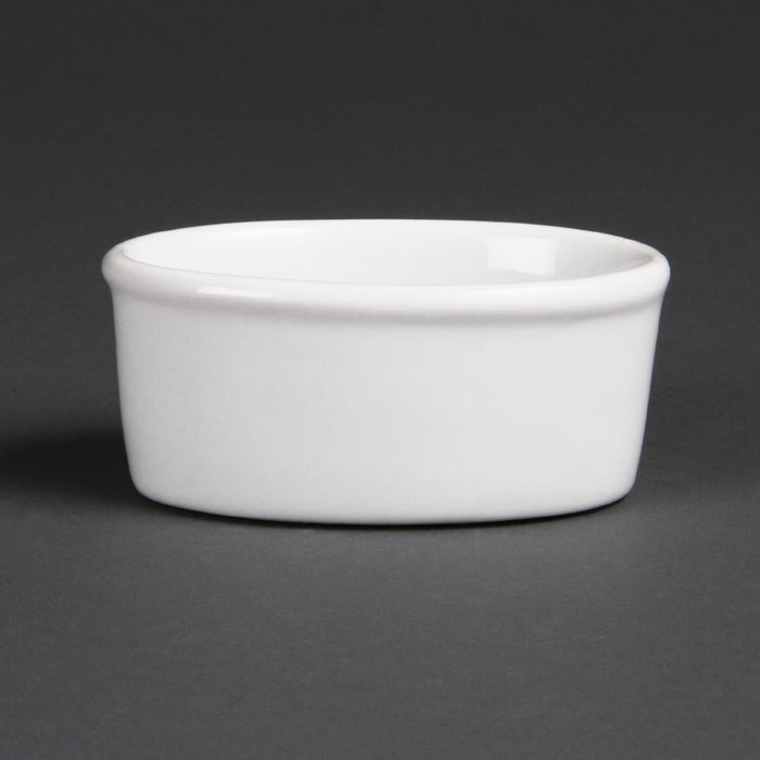 Olympia Whiteware Oval Ramekins 105mm (12 Pack) Olympia