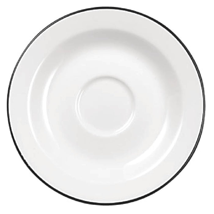 125(Ø)mm/ 5". White with black line. Pack quantity: 24.
