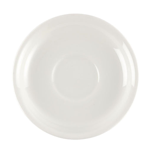 Churchill Plain Whiteware Small Saucers 140mm (24 Pack) Churchill