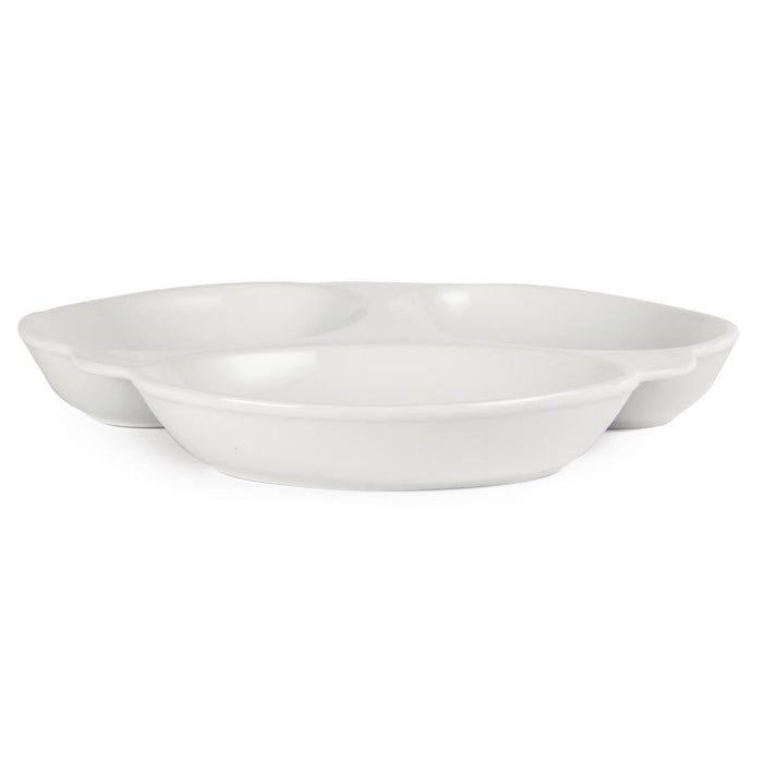 Olympia Whiteware Vegetable Dishes 3 Section 250mm (6 Pack) Olympia