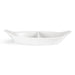 Olympia Whiteware Divided Oval Eared Dishes 295x155mm (6 Pack) Olympia