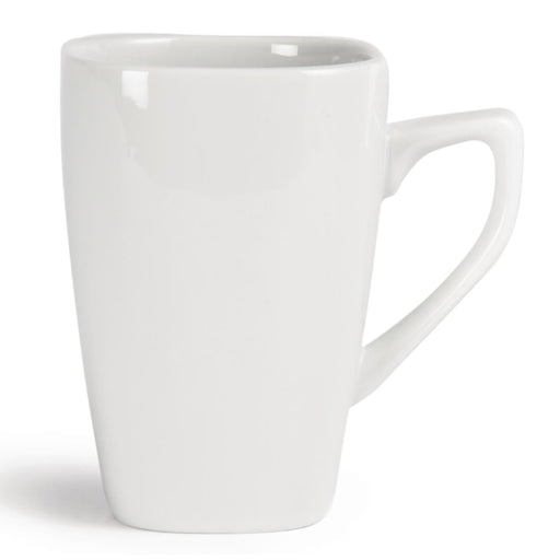 Olympia Whiteware Rounded Square Mugs 284ml 10oz (12 Pack) Olympia