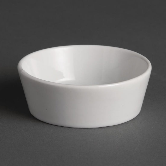 Olympia Whiteware Miniature Circle Dishes 75mm (12 Pack) Olympia