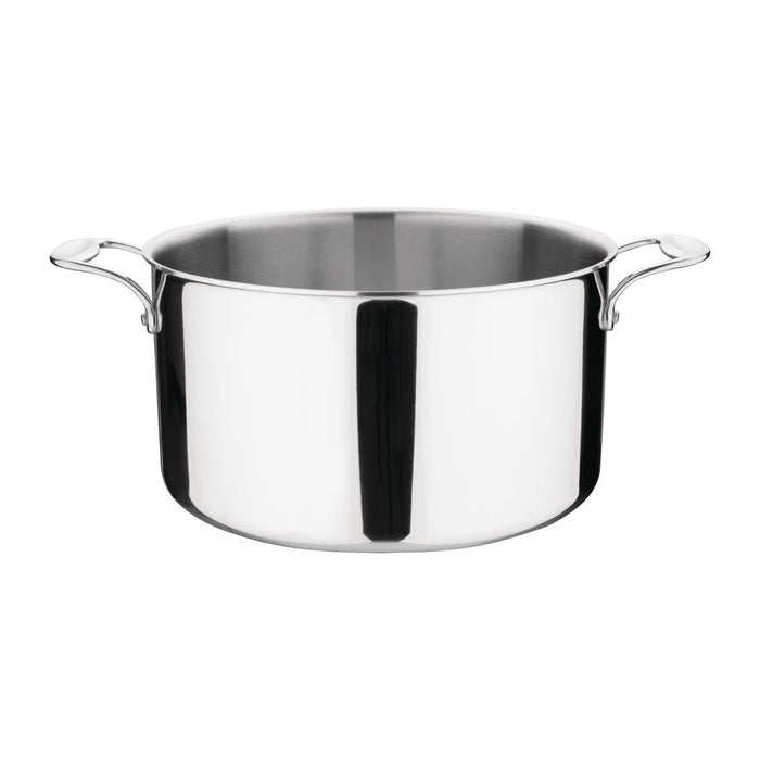 Capacity: 9.5Ltr. Material: 304 & 430 Stainless Steel and Aluminium. Induction Compatible. Compatible with Lid: Y426