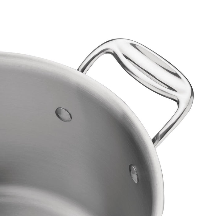 Vogue Stainless Steel & Aluminium Tri-Wall Stew Pan 28cm Vogue