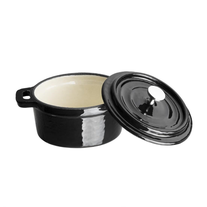 Vogue Cast Iron Round Mini Pot Black Vogue