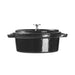 Vogue Cast Iron Oval Mini Pot Black Vogue