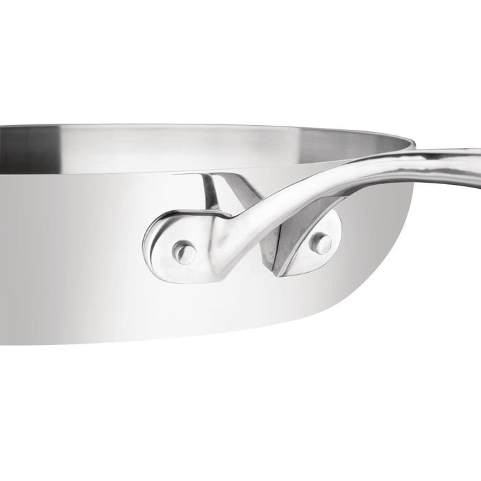 Vogue Stainless Steel & Aluminium Tri-Wall Frying Pan 28cm Vogue