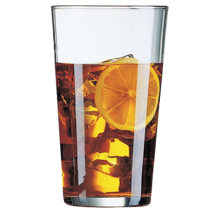 Arcoroc Conical Conique Tumblers HB 285ml 1/2 Pint to Brim (24 Pack) Arcoroc