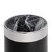 Bolero Waste Paper Bin Black with Silver Rim 10.2Ltr Bolero