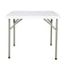 Bolero HDPE Square Folding Table 3ft White (Single) Bolero
