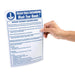 Vogue Prevent Cross Contamination Wash Hands Sign Vogue