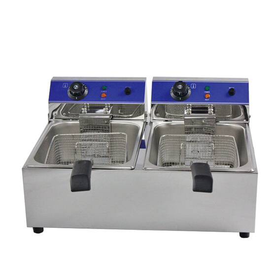 161003 - Countertop Electric Fryer- 2x8 Litre Twin Tank