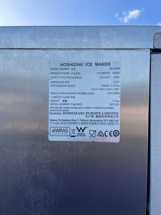 Commercial Hoshizaki IM-240NE Ice Maker With Bin 210kg/24hr- Refurbished NO:2
