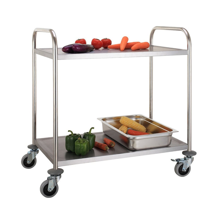 301003 - Service Trolley 2 Tier With Round Tube