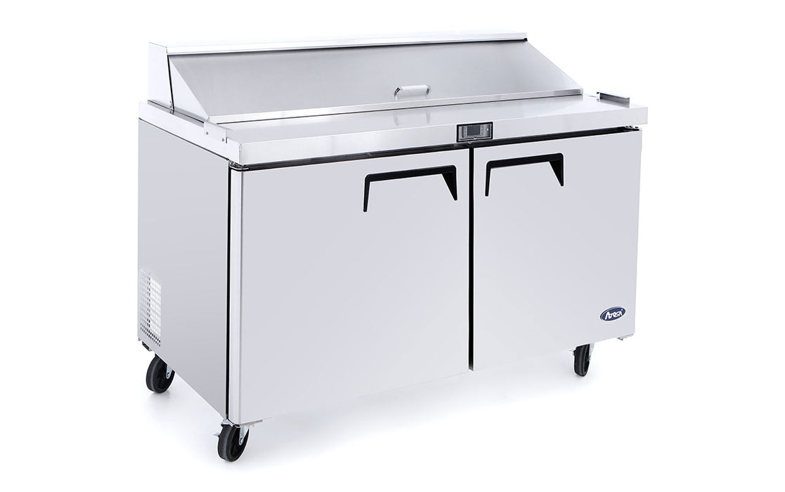 Atosa MSF8302GR Heavy Duty 2 Door Prep Counter 340 Litres  with 6 x 1/3 GN pans