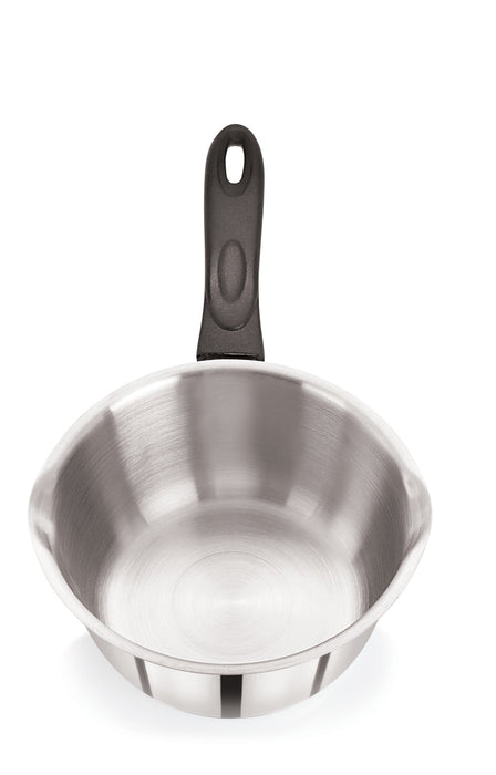 20cm Stainless Steel Milk Pan Tapered Double Lipped (5262)