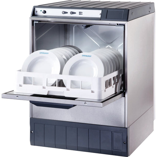 Commercial Dishwasher 540 Plates/Hour 500mm Basket Gravity Drain Detergent Pump 13 A | 5000 Stdd Makfry
