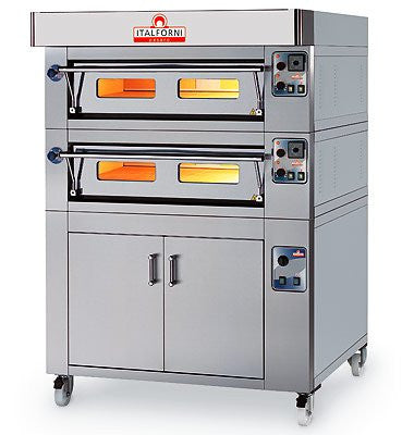 Italforni EC6-2 Heavy duty Twin deck electric pizza oven