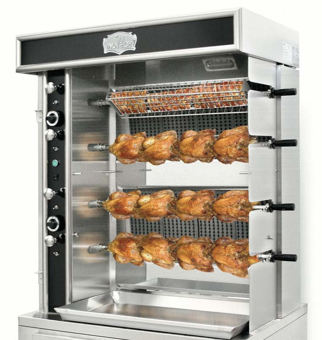 Inotech Legend ITL340  (Narrow) "Wall of flame" 4 Spit Rotisserie