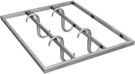 Sagi GC80X Stainless steel meat hanging rail with 4 S hooks — Canmac  Catering Equipment