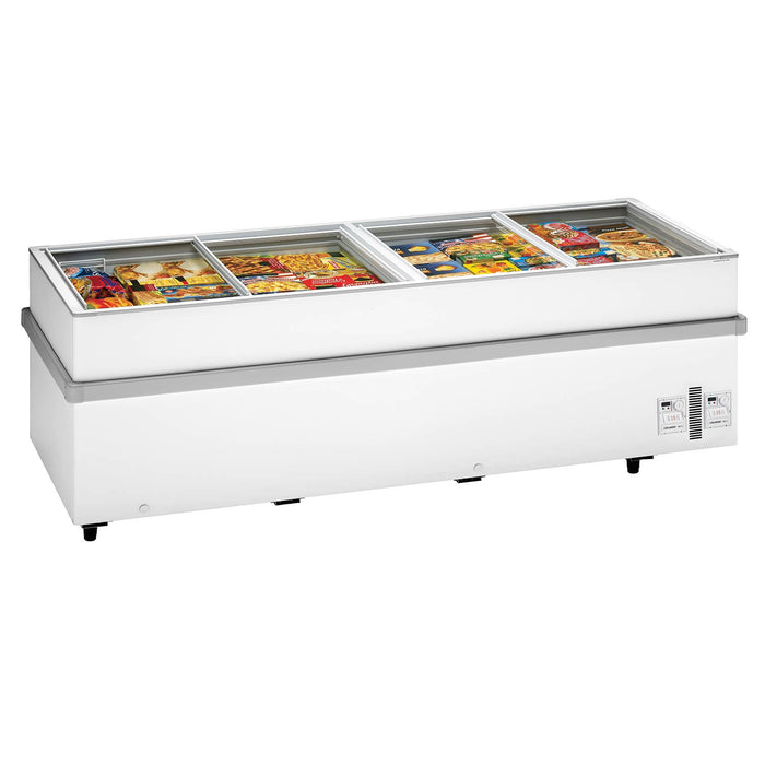 Arcaboa 1100 Chv Wh Commercial Glass Lid Chest Freezers
