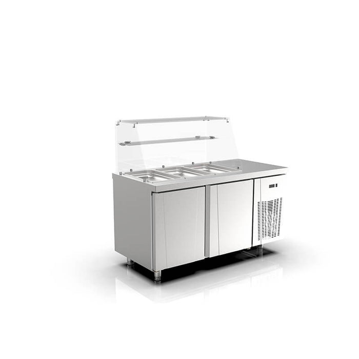 CANMAC Counter Type 2-Doors Gastronorm Refrigerator