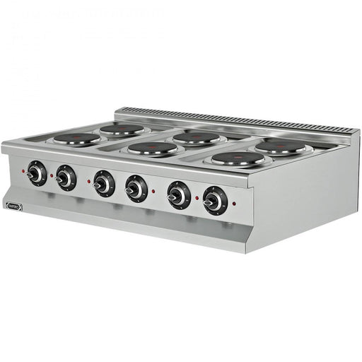 Professional Electric Boiling top 6 plates 12kW - 7KE030 - Canmac Catering