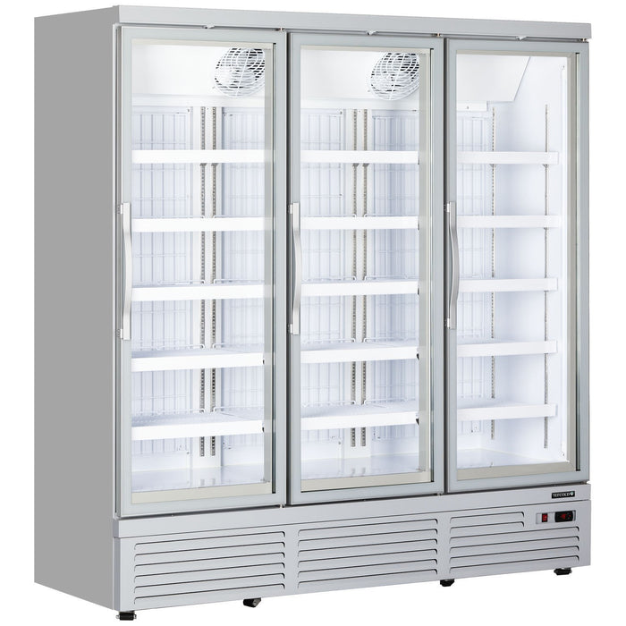 Capital Cooling Atom Maxi 3 D Silver Commercial Glass Door Display Freezers