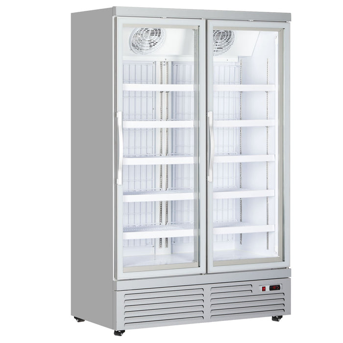 Capital Cooling Atom Maxi 2 D Silver Commercial Glass Door Display Freezers