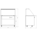 Display Bain Marie on Open cupboard 3xGN1/1 - BMC107 - Canmac Catering