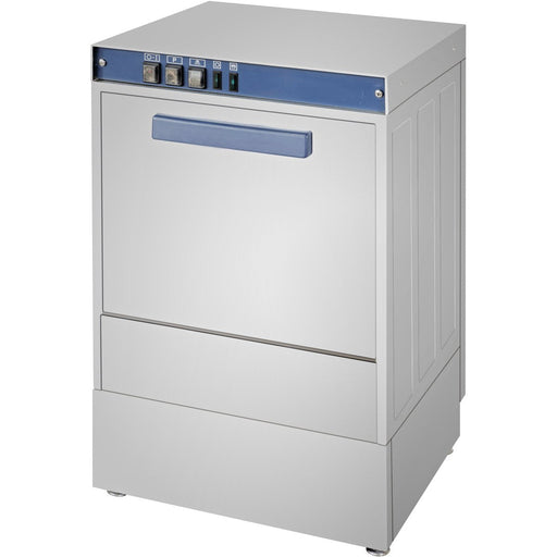 Glasswasher 480 Pint Glasses/Hour 400mm Basket Rinse Aid Pump Gravity Drain 13A |  GWASH40 Makfry