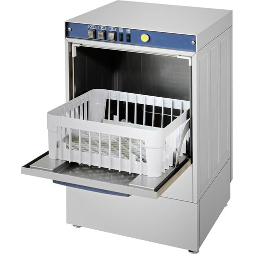 Glass Washing Machine 480 Pint Glasses/Hour 400mm Basket With Drain Pump Rinse Aid Pump Detergent Pump 13 A | Gwash40 Xl Makfry