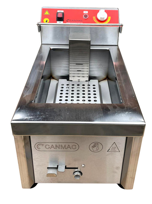 Canmac Commercial Electric Deep Fat Table Top Fryer Single Tank
