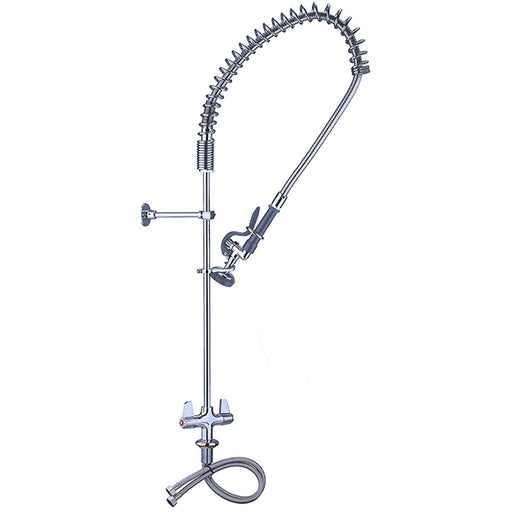 Pre Rinse Spray Unit Deck mount Double inlet Height 1000mm Stainless steel |  EQ2801A Makfry