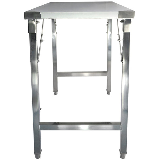 Folding Stainless Steel Work Table 1800x600x850mm | Fw41876150 Makfry