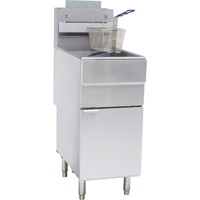 Free standing Fryer Single tank NG 36 litres 44kW - GF150 - Canmac Catering