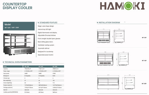 251013 - Counter Top Display Cooler -120F Canmac HMK