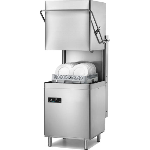 Passthrough Dishwasher Premium 500mm Basket 48 Baskets/Hour Break Tank Drain Pump Detergent Dosing Pump 230 V | Adx10 Mb Makfry