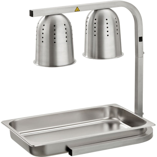 Commercial Food Warmer 2 heating lamps GN1/1 |  WL550 Makfry