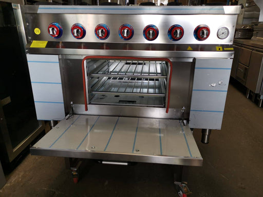 Canmac 6 Burner Commercial Gas Cooker with Oven - Canmac Catering