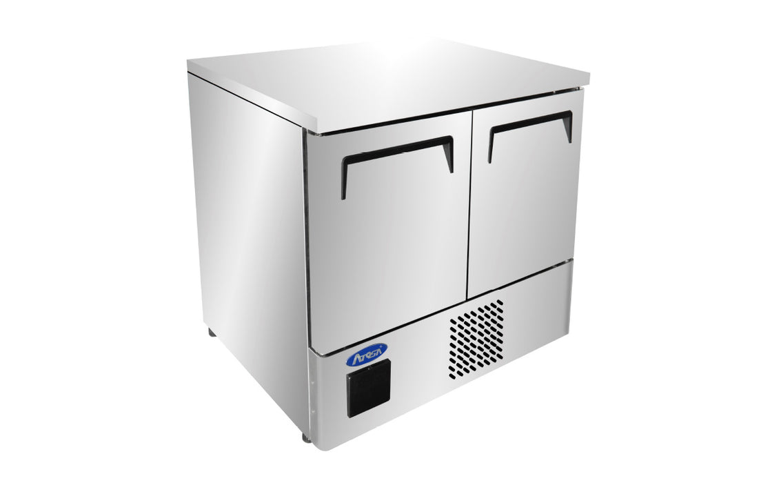 Atosa ESF8F Double Door Space Saving Counter Freezer