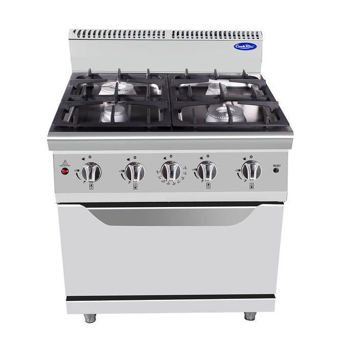 CookRite Four burner gas range with static oven AT7G4B-0-1