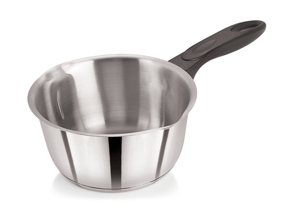 20cm Stainless Steel Milk Pan Tapered Double Lipped (5262)