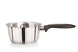 20cm Stainless Steel Milk Pan Tapered Double Lipped (5262)