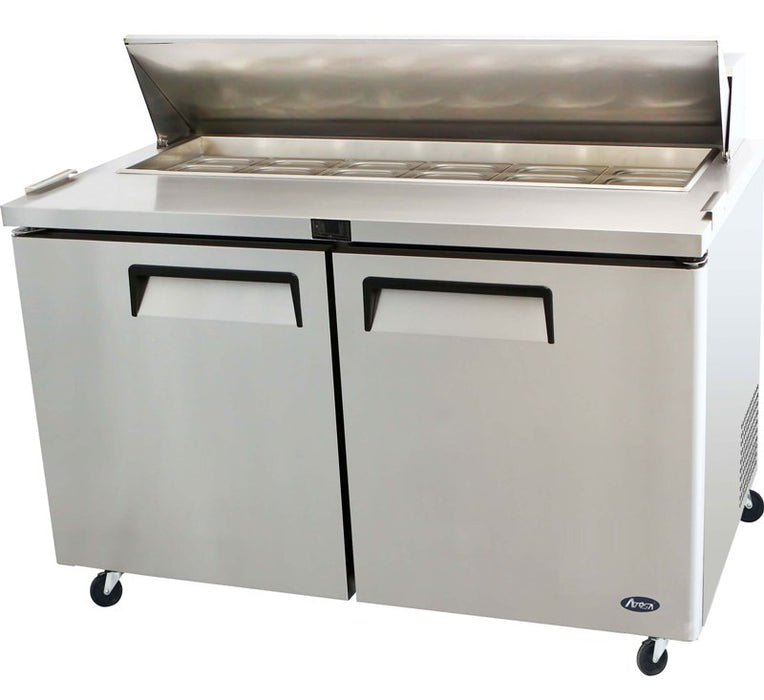 Atosa MSF8303GR Heavy Duty 2 Door Prep Counter 515 Litres  with 8nr x 1/3 GN Pans