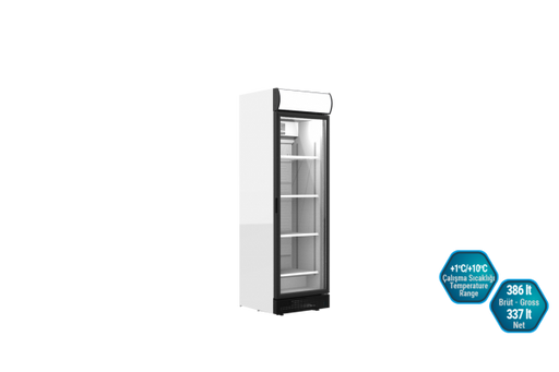 Commercial Bottle Cooler Refrigerator 386 litres Single Door – LEMON 600 CA - Canmac Catering