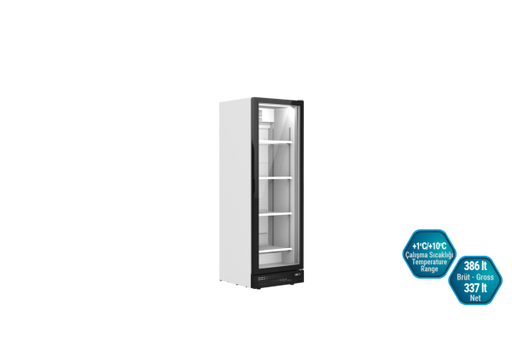 Commercial Bottle Cooler Refrigerator 386 litres Single Door – LEMON 600 D - Canmac Catering